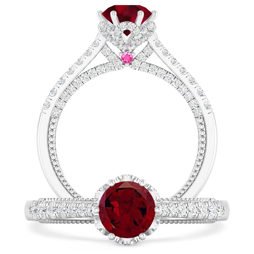 White Gold - Garnet