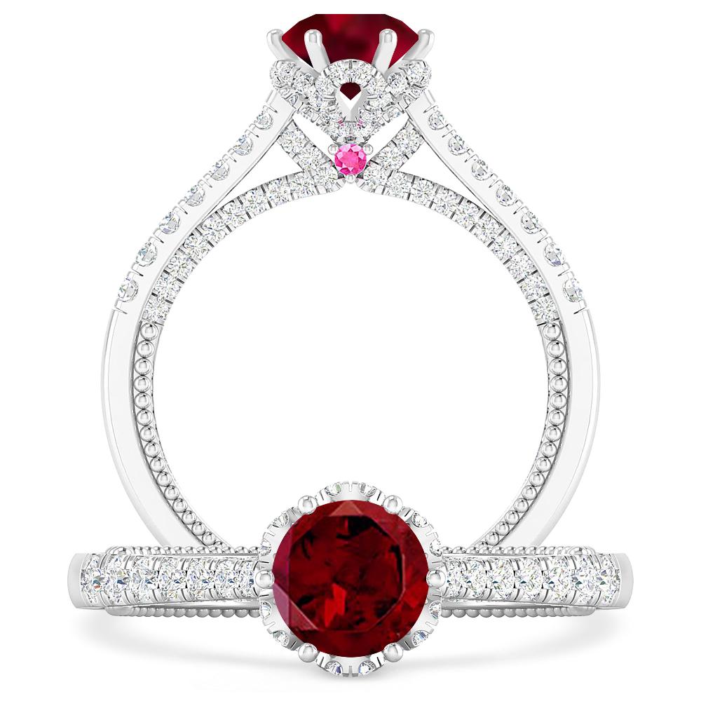 White Gold - Garnet