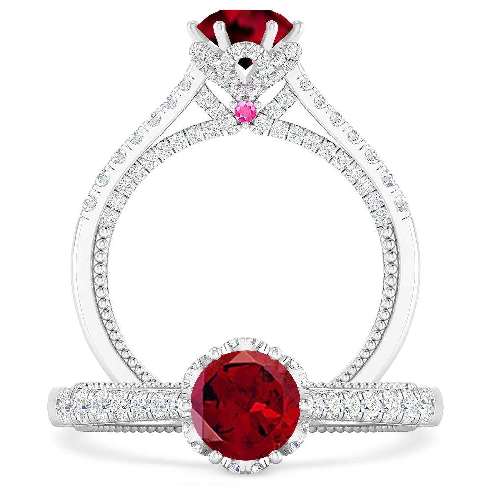 White Gold - Garnet