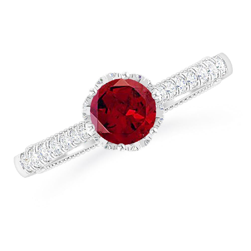 White Gold - Garnet