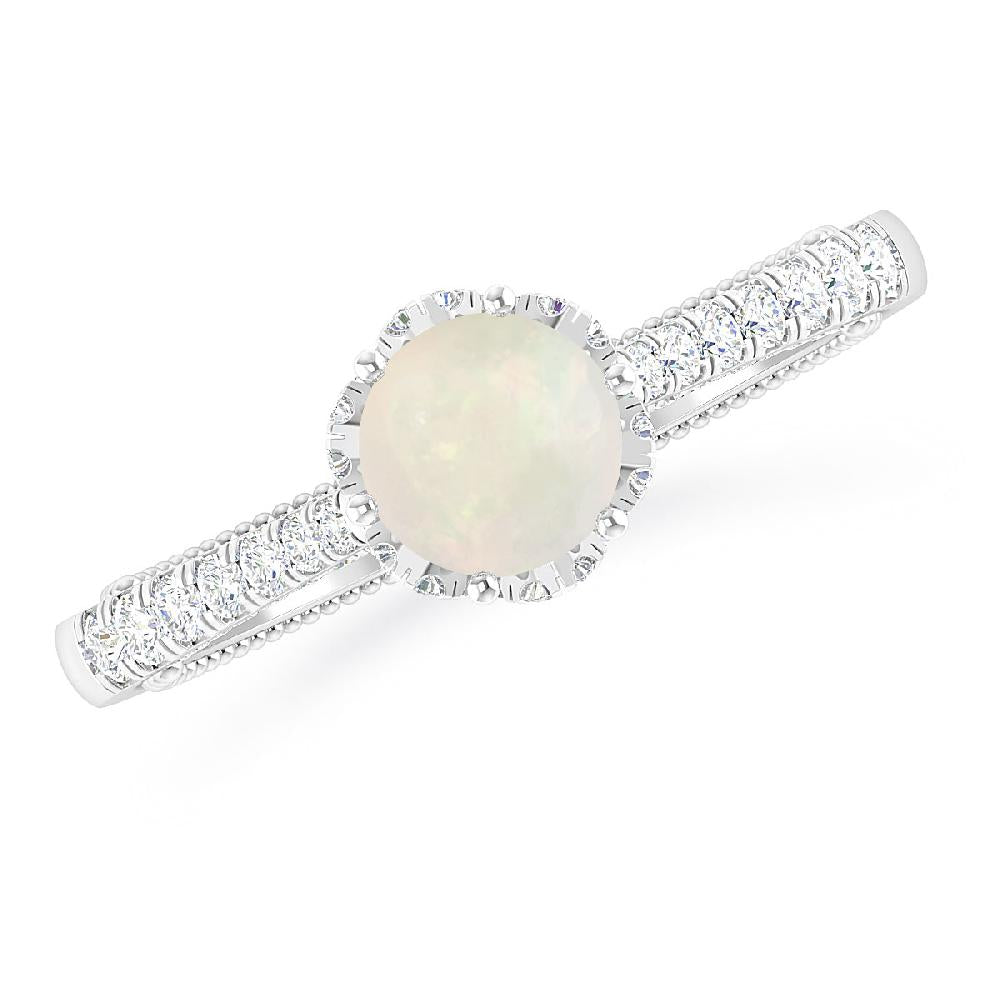 White Gold - Opal