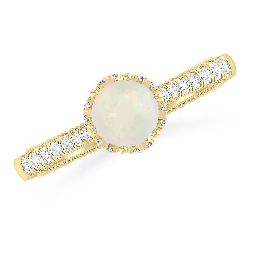 Yellow Gold - Opal