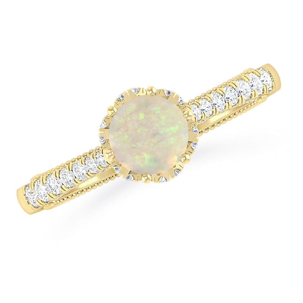 Yellow Gold - Opal