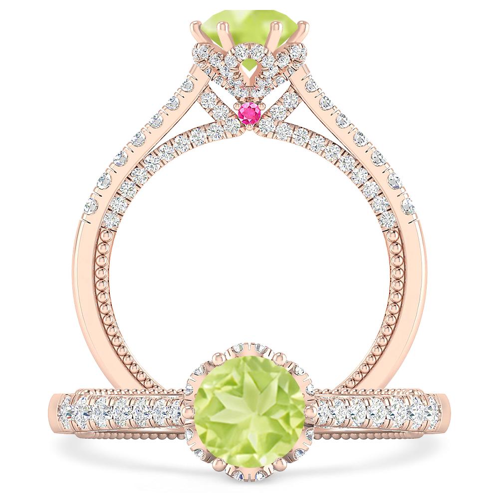 Rose Gold - Peridot