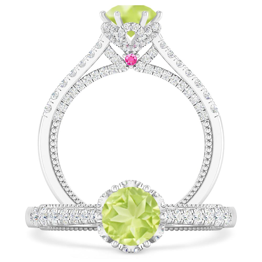 White Gold - Peridot