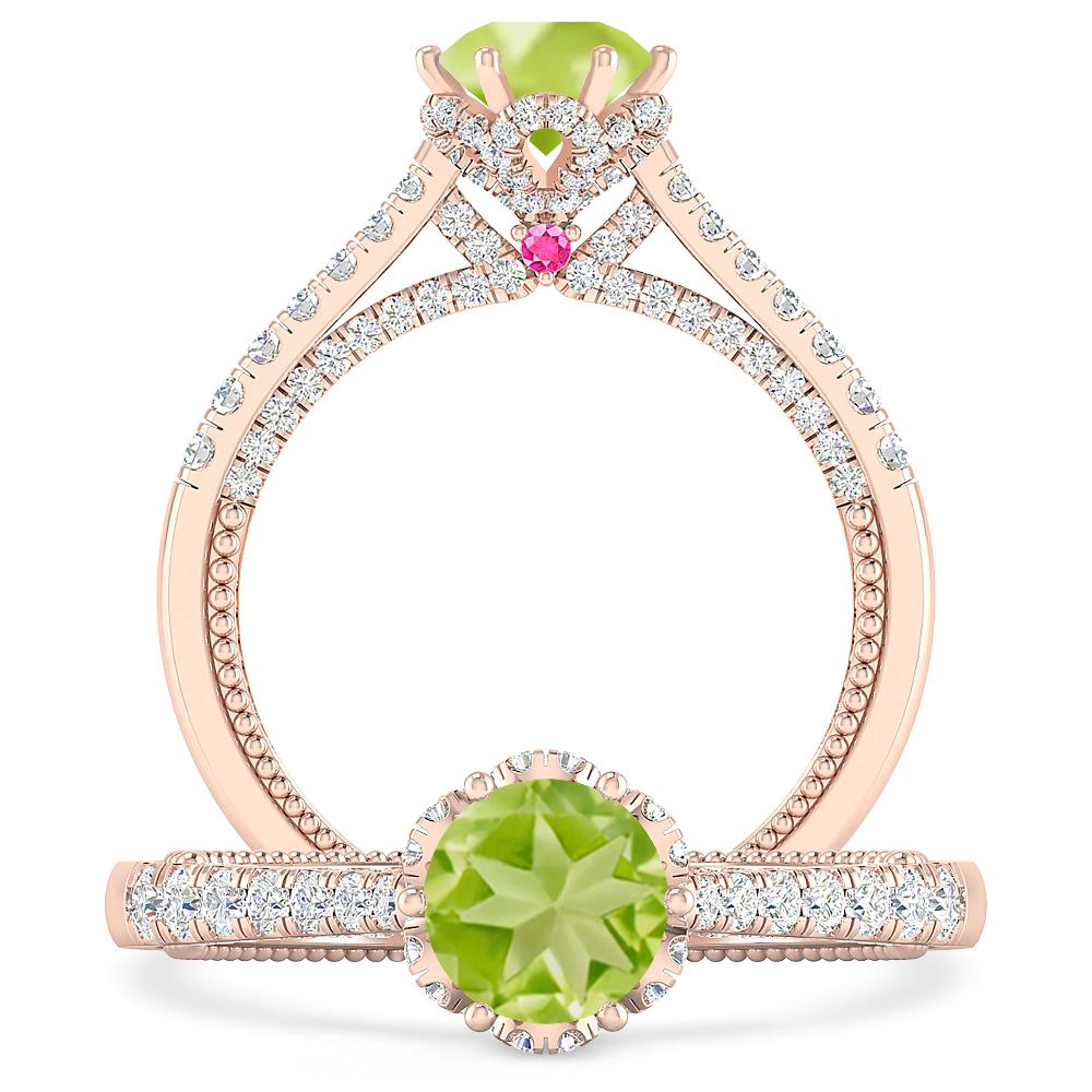 Rose Gold - Peridot