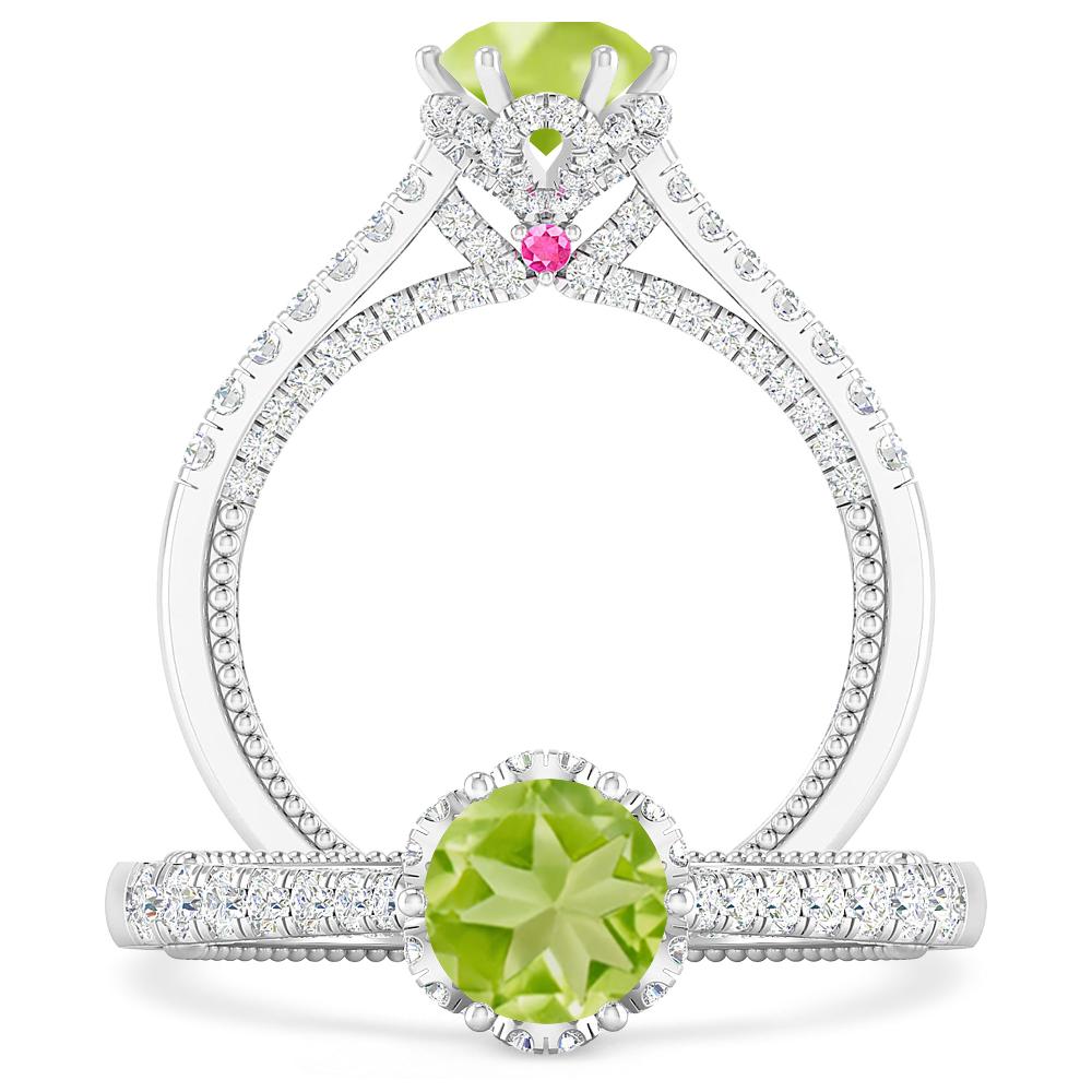 White Gold - Peridot