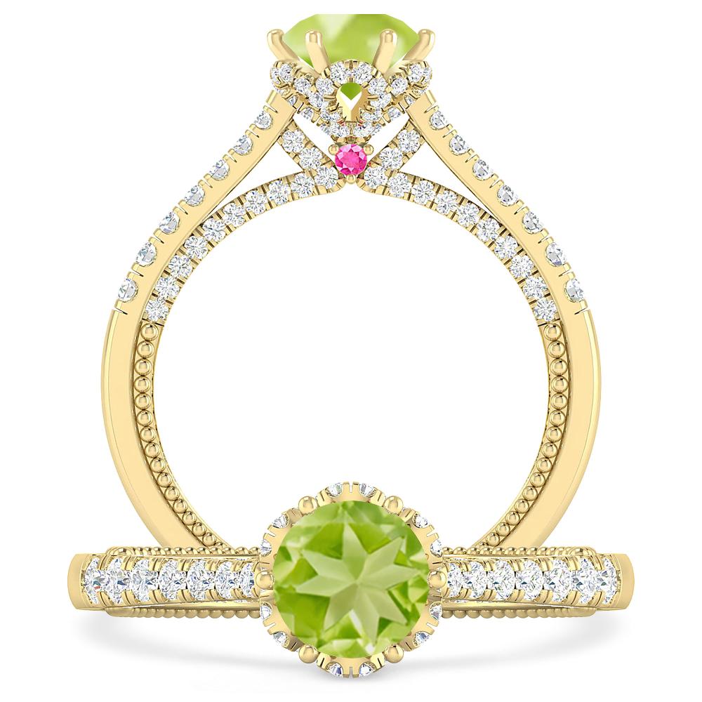 Yellow Gold - Peridot