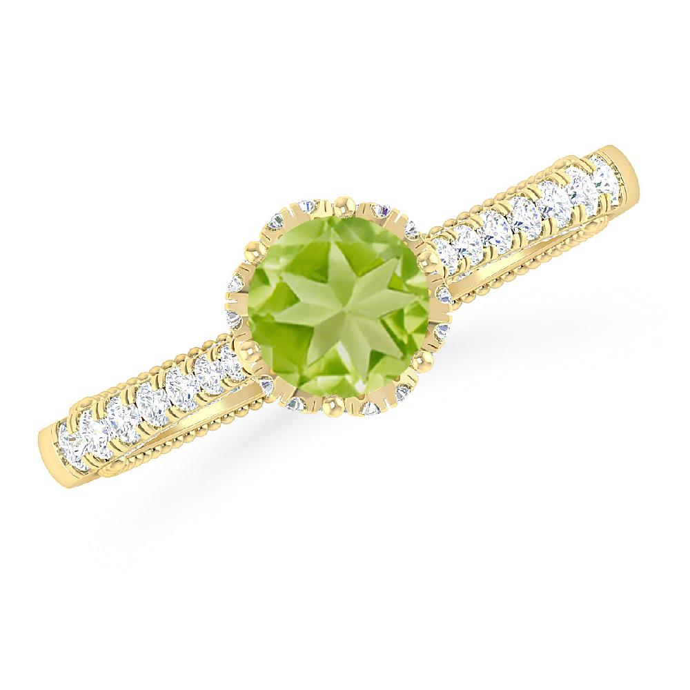 Yellow Gold - Peridot