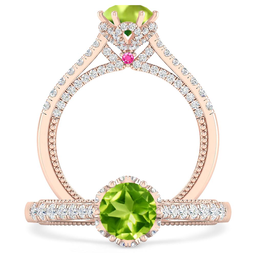 Rose Gold - Peridot