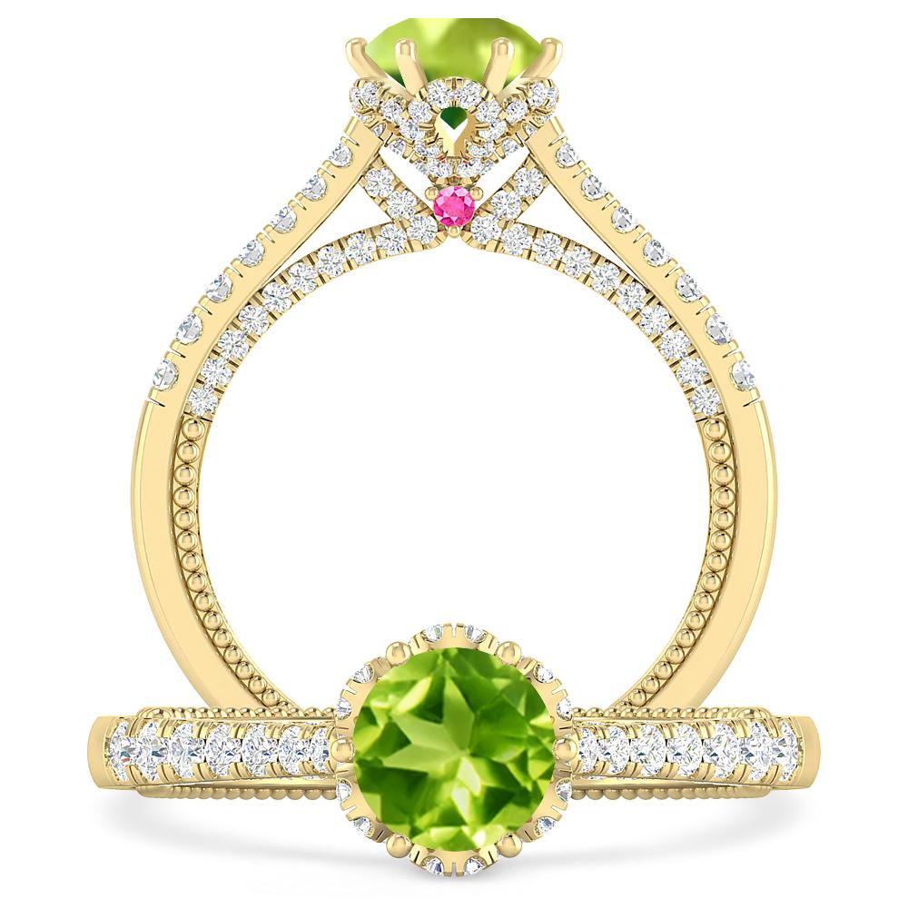 Yellow Gold - Peridot