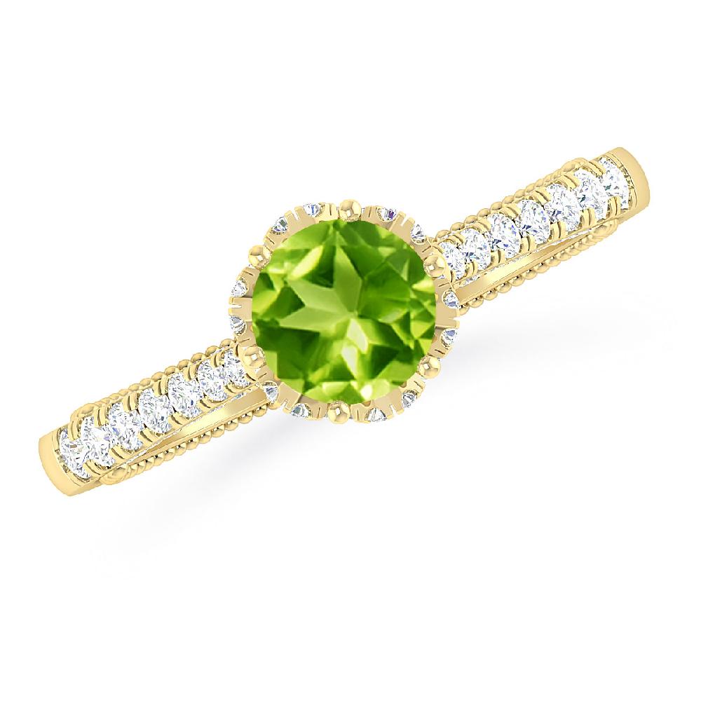 Yellow Gold - Peridot