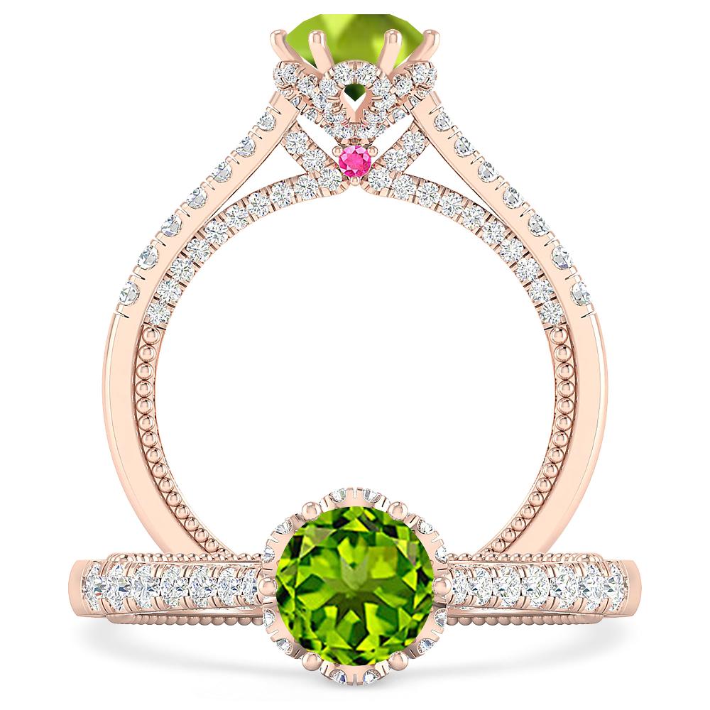 Rose Gold - Peridot