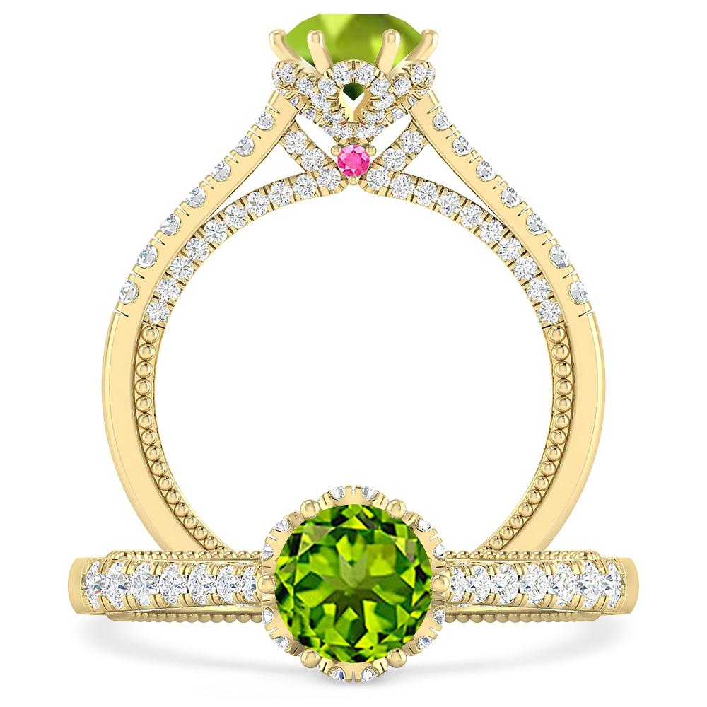 Yellow Gold - Peridot