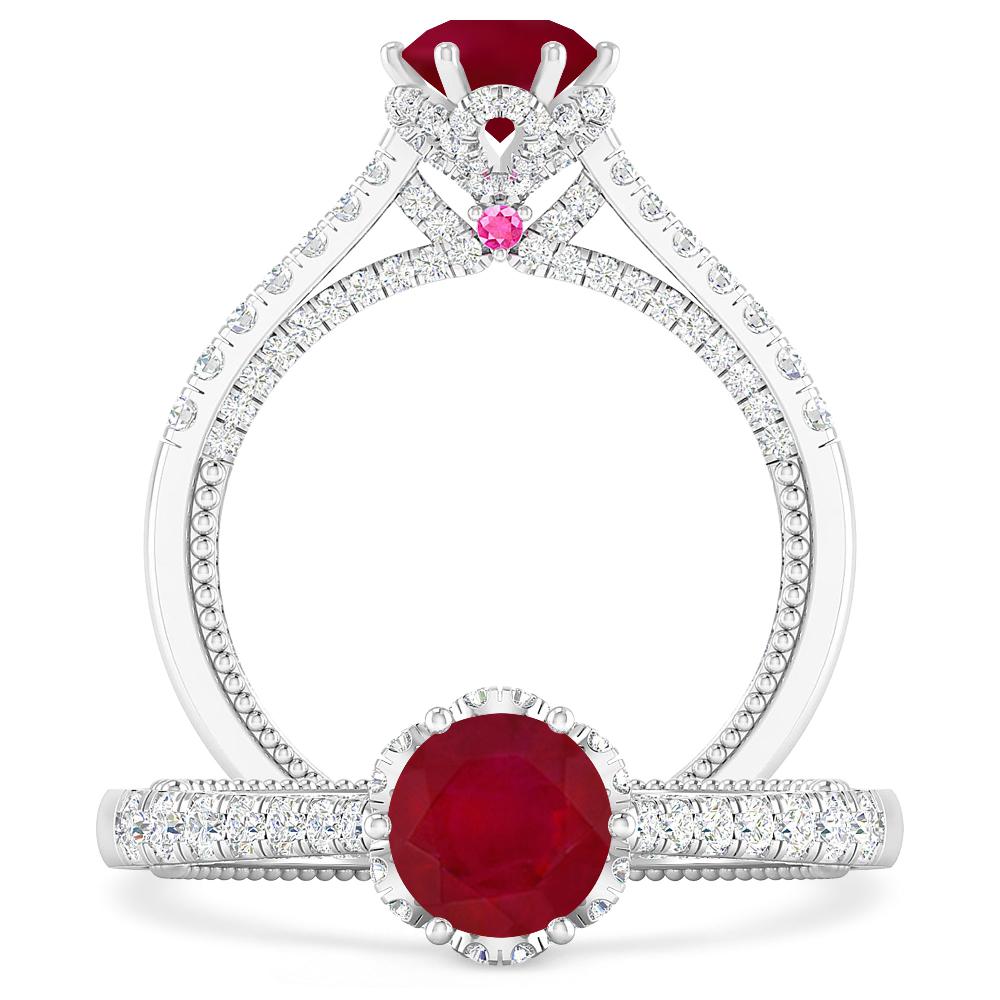 White Gold - Ruby