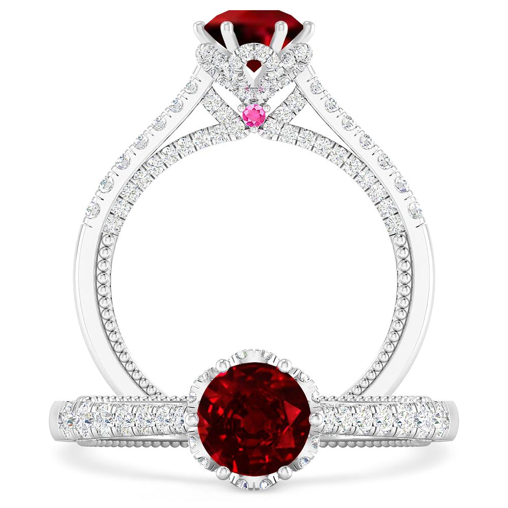 White Gold - Ruby