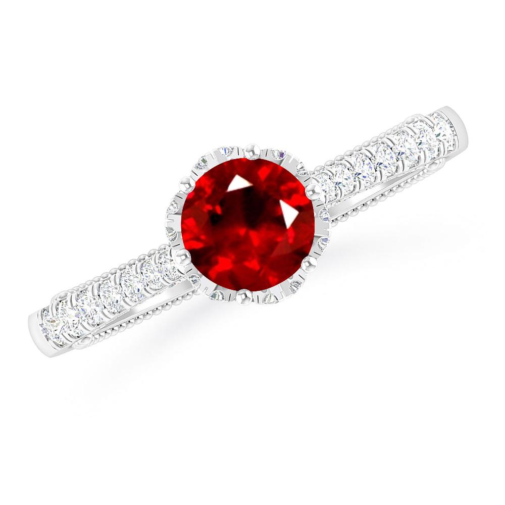 White Gold - Ruby