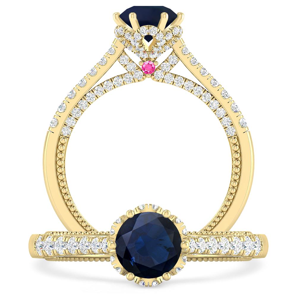 Yellow Gold - Sapphire