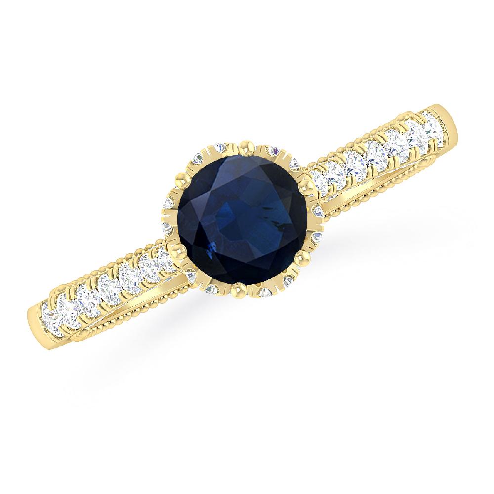 Yellow Gold - Sapphire