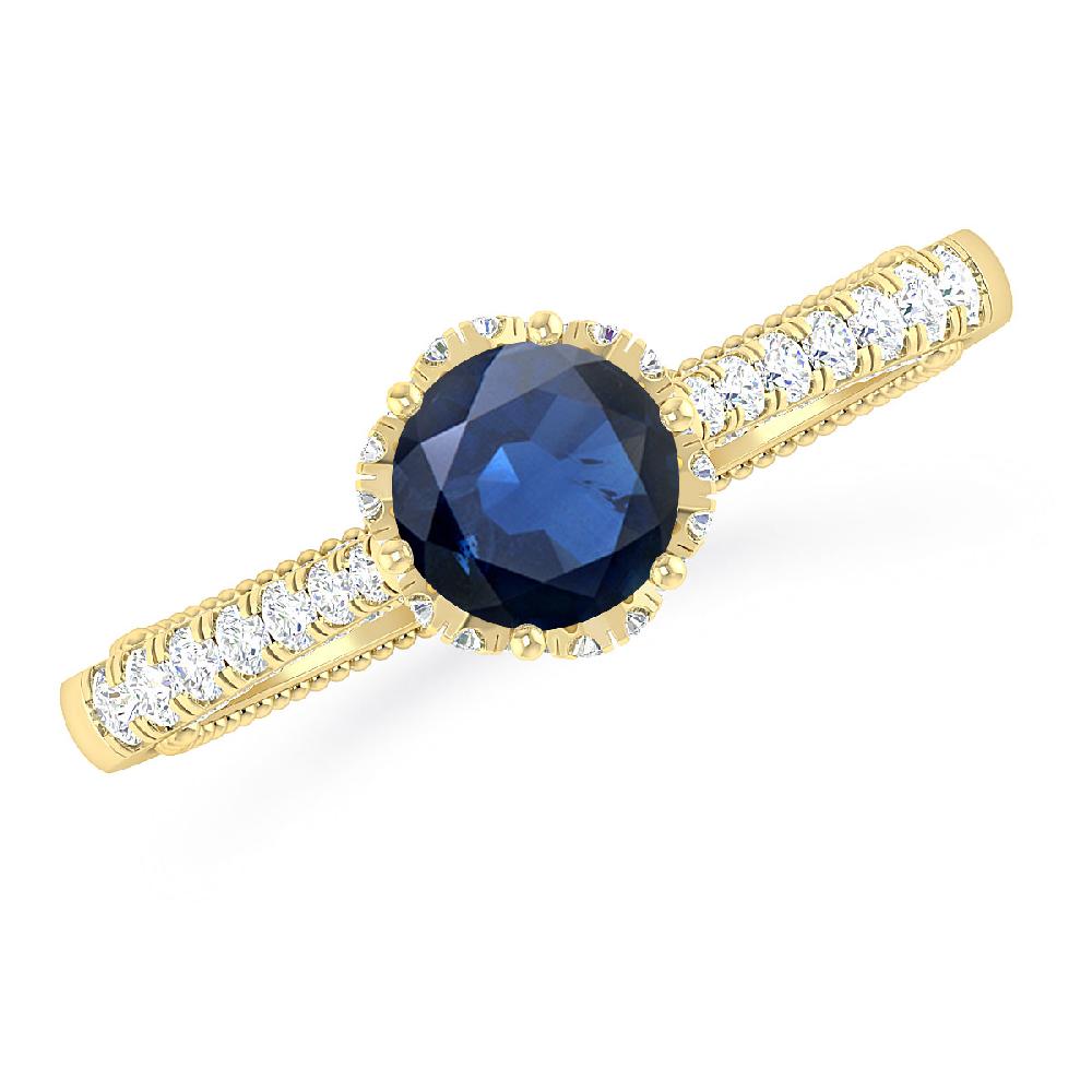 Yellow Gold - Sapphire