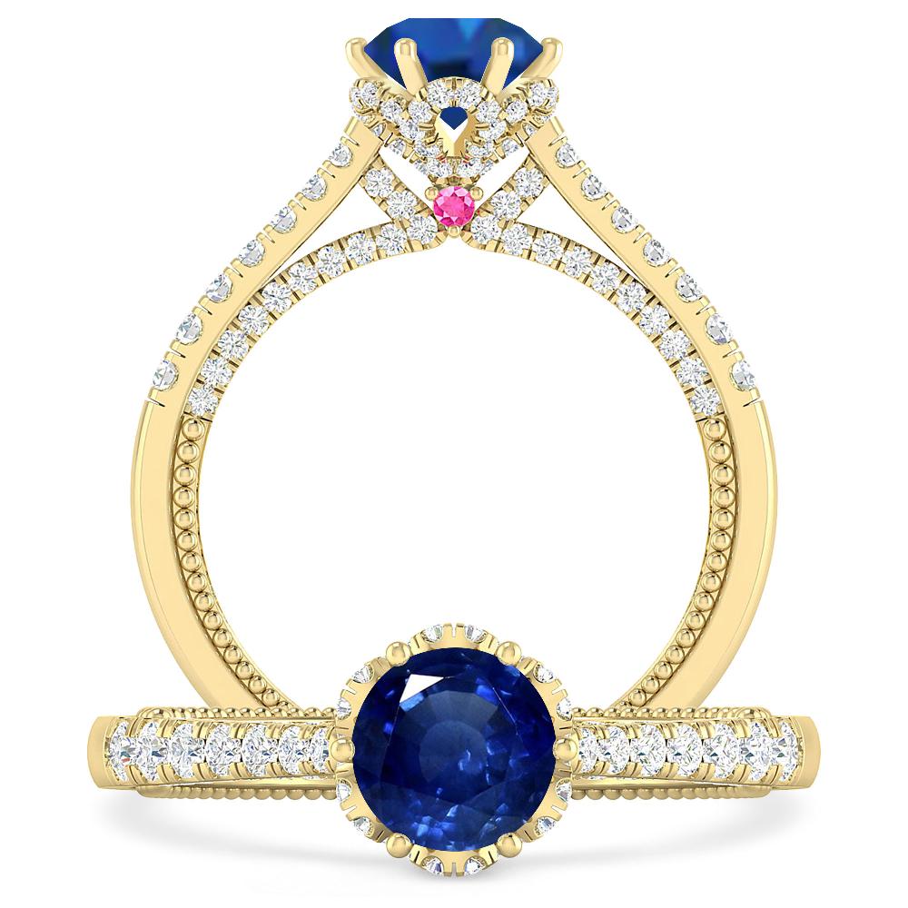 Yellow Gold - Sapphire