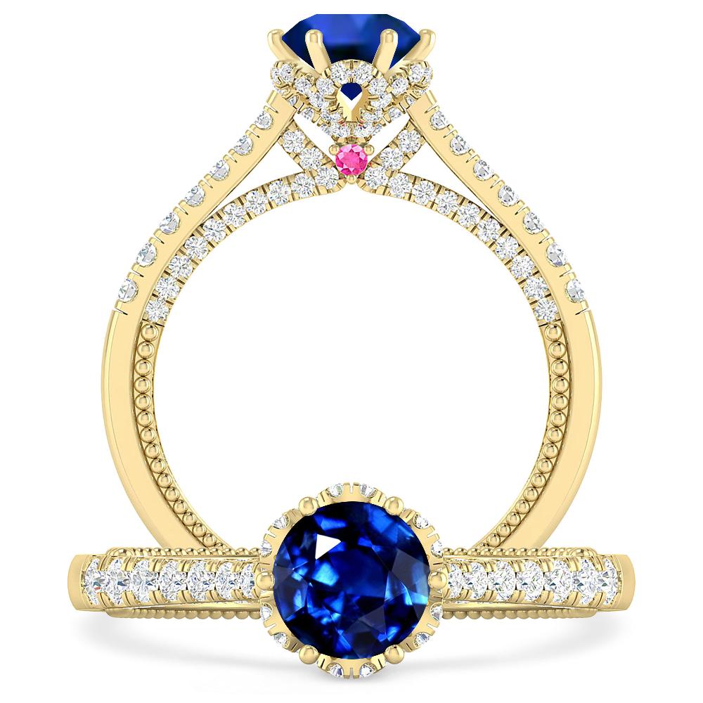 Yellow Gold - Sapphire