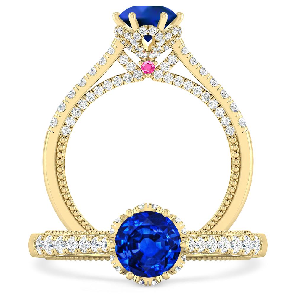 Yellow Gold - Sapphire