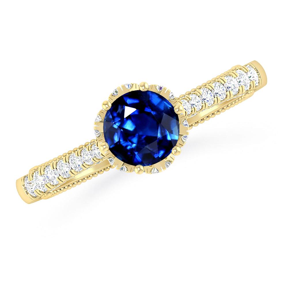 Yellow Gold - Sapphire