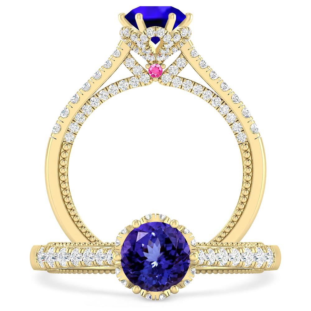 Yellow Gold - Tanzanite