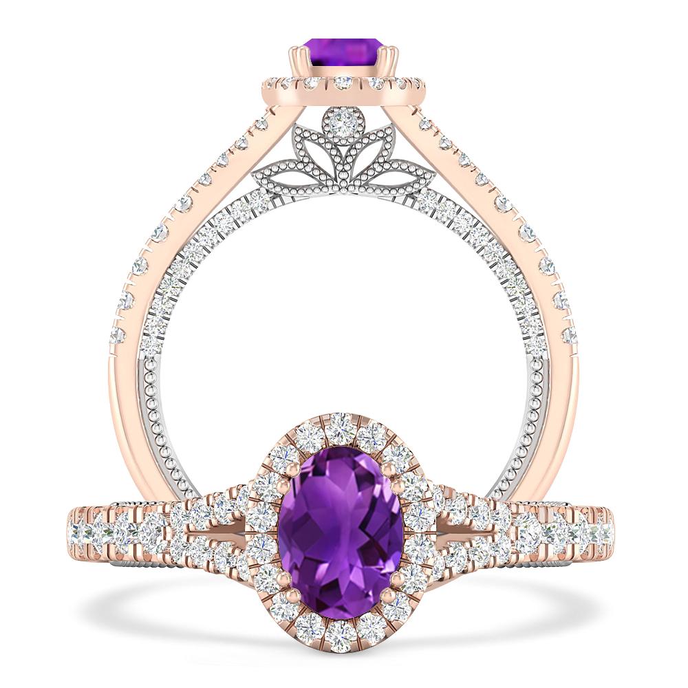 Rose Gold - Amethyst