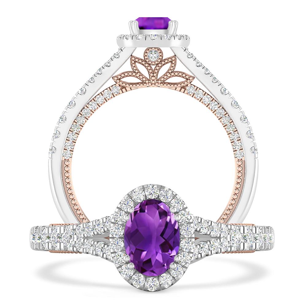 White Gold - Amethyst