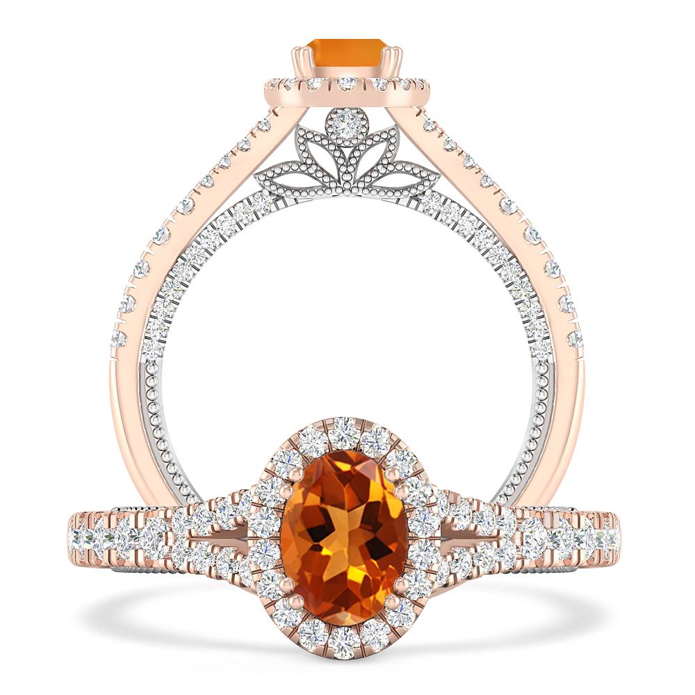 Rose Gold - Citrine