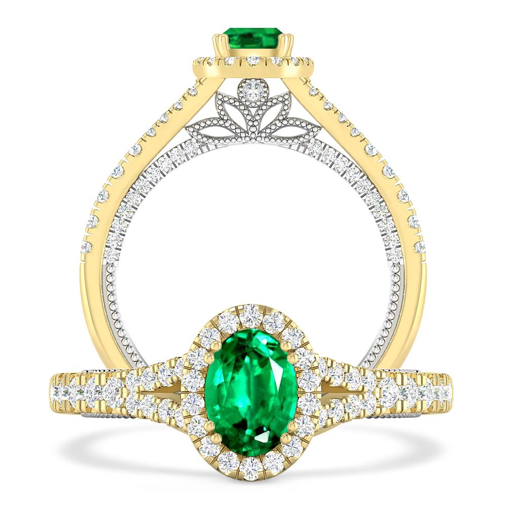 Yellow Gold - Emerald