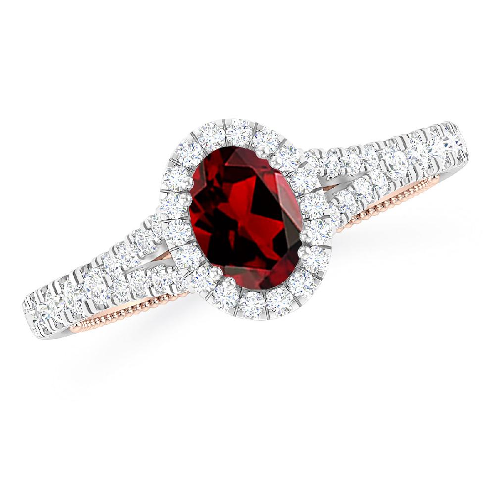 White Gold - Garnet