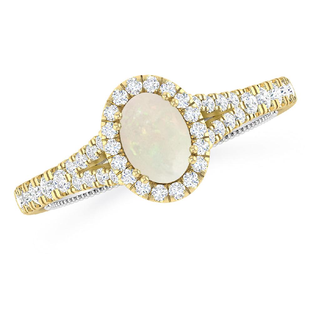 Yellow Gold - Opal