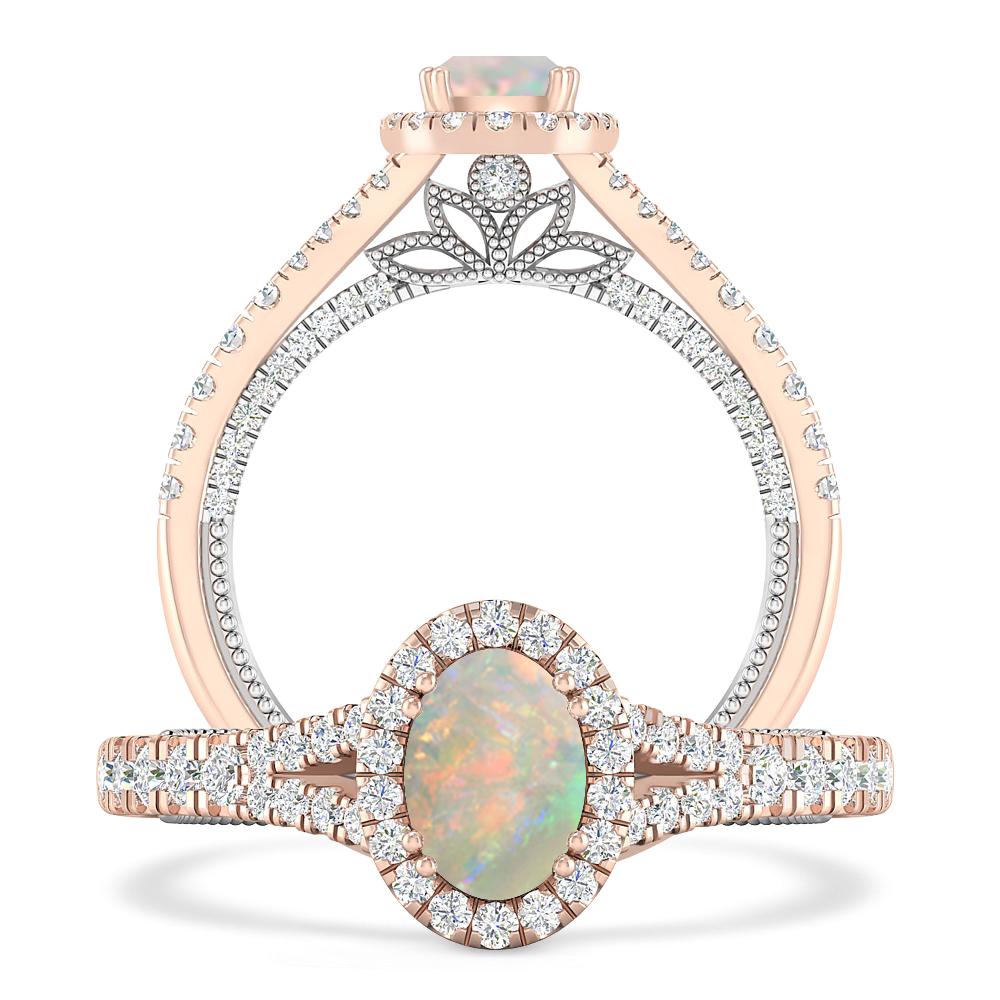 Rose Gold - Opal