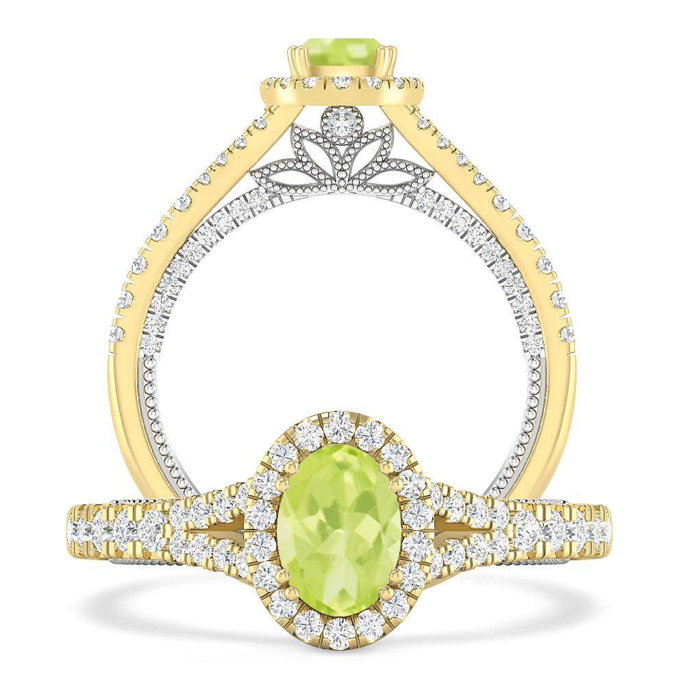 Yellow Gold - Peridot