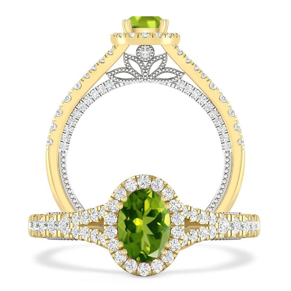 Yellow Gold - Peridot