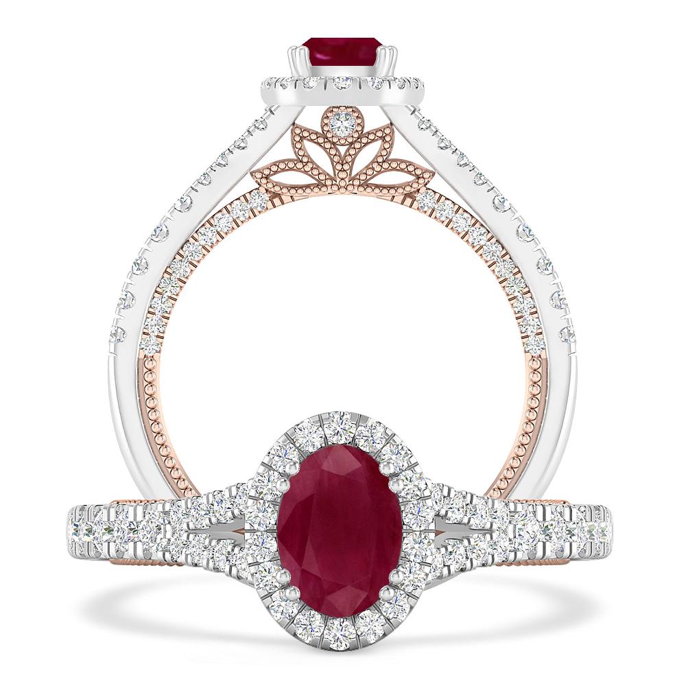 White Gold - Ruby