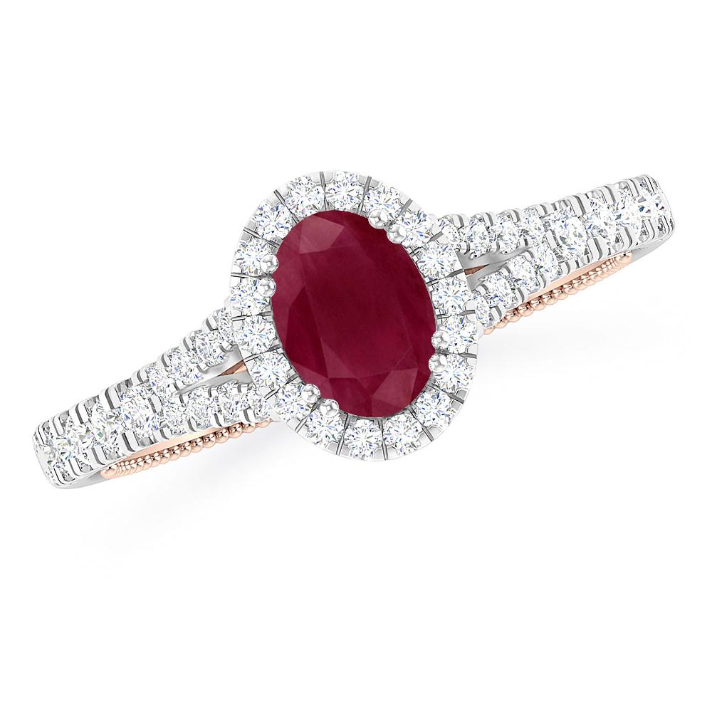 White Gold - Ruby