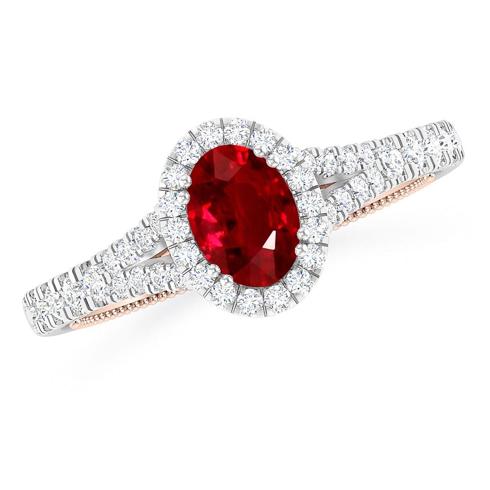 White Gold - Ruby