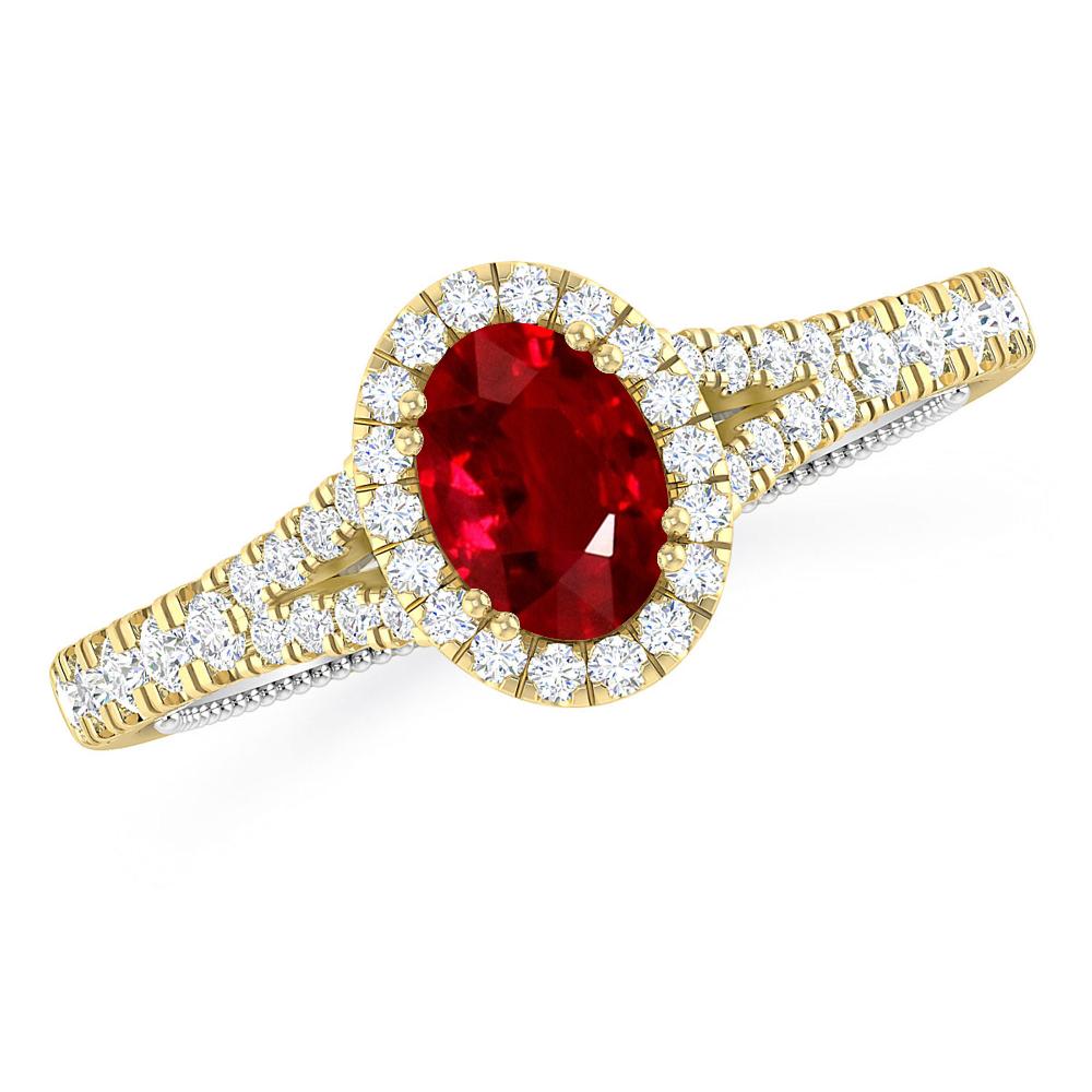 Yellow Gold - Ruby