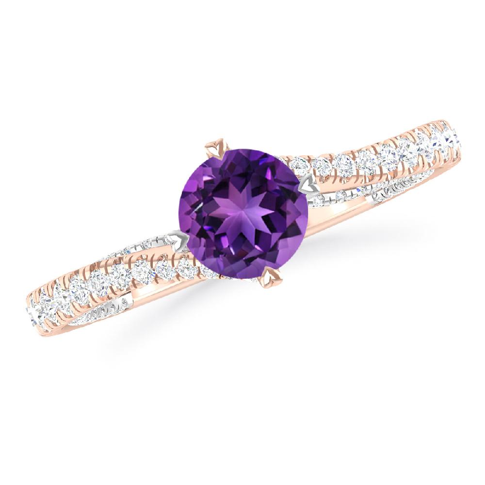 Rose Gold - Amethyst