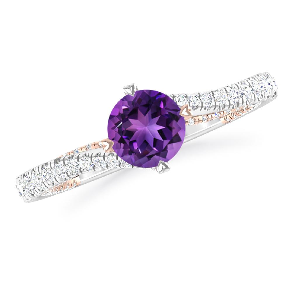 White Gold - Amethyst