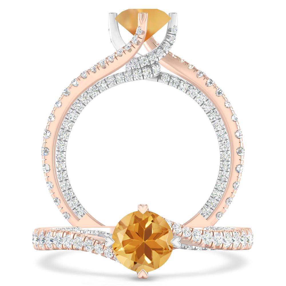 Rose Gold - Citrine