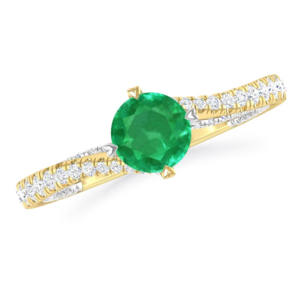 Yellow Gold - Emerald