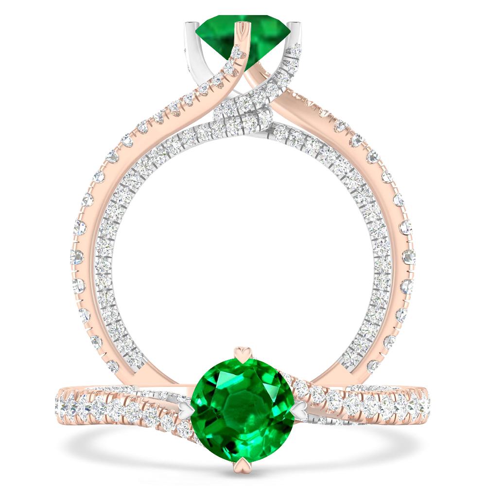 Rose Gold - Emerald