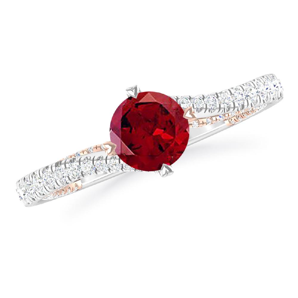 White Gold - Garnet