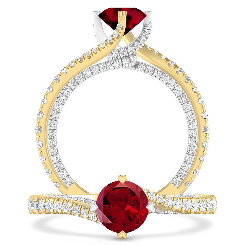 Yellow Gold - Garnet