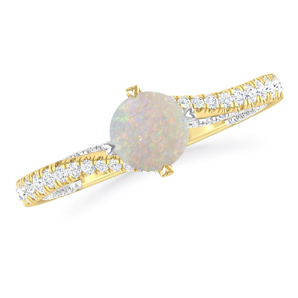 Yellow Gold - Opal